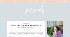 Desktop Screenshot of justpeachyblog.org